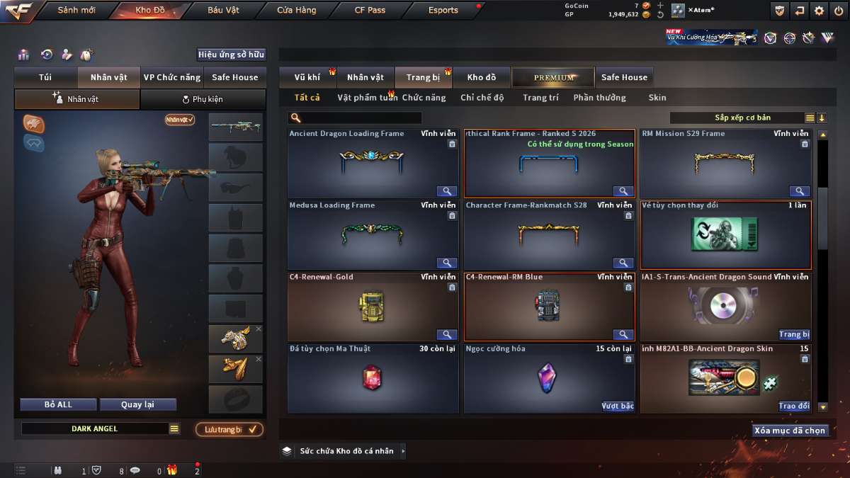 shop acc cf uy tin gia re